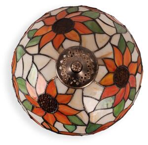 Brilagi - Lampada da tavolo Tiffany in vetro colorato SUNFLOWER 1xE27/60W/230V