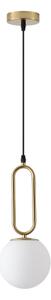 Lampadario a sospensione con filo 1xE27/40W/230V ottone