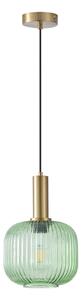 Lampadario a sospensione con filo 1xE27/15W/230V verde pr. 20 cm