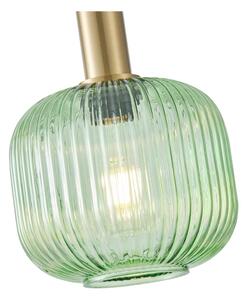 Lampadario a sospensione con filo 1xE27/15W/230V verde pr. 20 cm