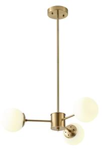 Lampadario a sospensione con supporto rigido 3xE27/40W/230V ottone