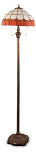 Brilagi - Lampada da terra in vetro Tiffany SIENNA 2xE27/60W/230V