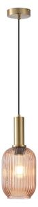 Lampadario a sospensione con filo 1xE27/15W/230V marrone pr. 13 cm