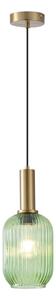 Lampadario a sospensione con filo 1xE27/15W/230V verde 13 cm