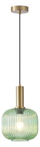 Lampadario a sospensione con filo 1xE27/15W/230V verde pr. 20 cm