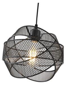 Lampadario a sospensione con filo 1xE27/40W/230V nero