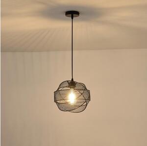 Lampadario a sospensione con filo 1xE27/40W/230V nero