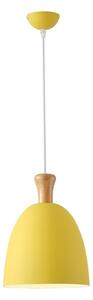 Lampadario a sospensione con filo 1xE27/15W/230V giallo diametro 23 cm