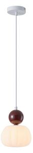 Lampadario a sospensione con filo 1xG9/7W/230V bianco/marrone
