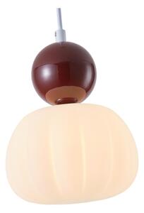 Lampadario a sospensione con filo 1xG9/7W/230V bianco/marrone