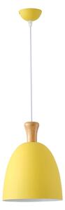 Lampadario a sospensione con filo 1xE27/15W/230V giallo diametro 23 cm