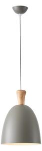 Lampadario a sospensione con filo 1xE27/15W/230V grigio diametro 23 cm