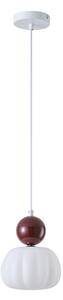 Lampadario a sospensione con filo 1xG9/7W/230V bianco/marrone
