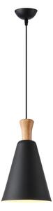 Lampadario a sospensione con filo 1xE27/15W/230V nero diametro 20 cm