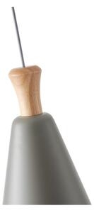 Lampadario a sospensione con filo 1xE27/15W/230V grigio diametro 20 cm