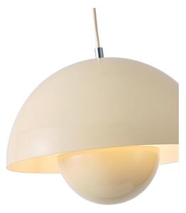 Lampadario a sospensione con filo 1xE27/15W/230V color crema