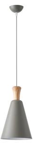 Lampadario a sospensione con filo 1xE27/15W/230V grigio diametro 20 cm