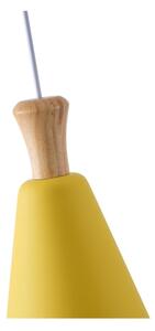 Lampadario a sospensione con filo 1xE27/15W/230V giallo diametro 20 cm