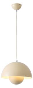 Lampadario a sospensione con filo 1xE27/15W/230V color crema