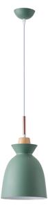 Lampadario a sospensione con filo 1xE27/15W/230V verde diametro 19,5 cm