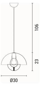 Lampadario a sospensione con filo 1xE27/15W/230V color crema