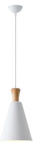 Lampadario a sospensione con filo 1xE27/15W/230V bianco diametro 20 cm