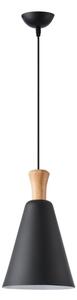 Lampadario a sospensione con filo 1xE27/15W/230V nero diametro 20 cm