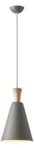 Lampadario a sospensione con filo 1xE27/15W/230V grigio diametro 20 cm