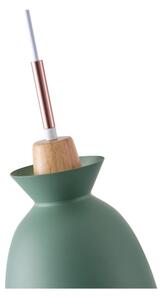 Lampadario a sospensione con filo 1xE27/15W/230V verde diametro 19,5 cm
