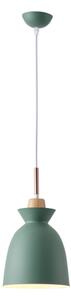Lampadario a sospensione con filo 1xE27/15W/230V verde diametro 19,5 cm