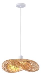 Lampadario a sospensione con filo 1xE27/40W/230V bambù
