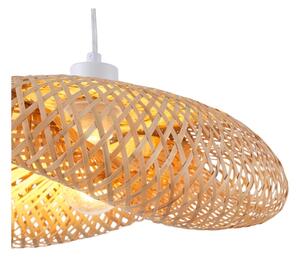 Lampadario a sospensione con filo 1xE27/40W/230V bambù