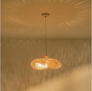 Lampadario a sospensione con filo 1xE27/40W/230V bambù