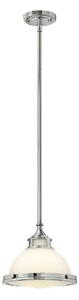 Hinkley HK-AMELIA-P-S-CM - Lampadario a sospensione con supporto rigido AMELIA 1xE27/60W/230V cromo lucido