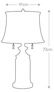 Feiss FE-STATEROOM-TL-BB - Lampada da tavolo STATEROOM 2xE27/60W/230V ottone