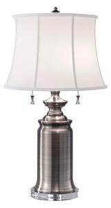 Feiss FE-STATEROOM-TL-AN - Lampada da tavolo STATEROOM 2xE27/60W/230V argento