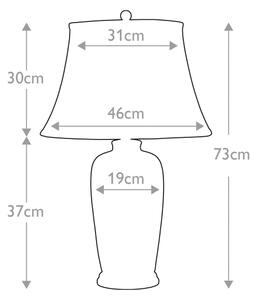 Elstead BLU-TRAD-WP-TL - Lampada da tavolo BLU TRADITIONAL 1xE27/60W/230V
