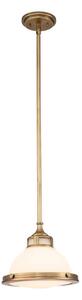 Hinkley HK-AMELIA-P-S-HB - Lampadario a sospensione con supporto rigido AMELIA 1xE27/60W/230V bronzo