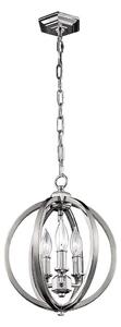 Feiss FE-CORINNE-3P-S - Lampadario a sospensione con catena CORINNE 3xE14/60W/230V