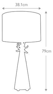 Flambeau FB-NEO-TL-FR-WHT - Lampada da tavolo NEO 1xE27/60W/230V
