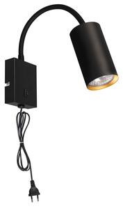 Brilagi - Lampada flessibile da muro SELE 1xGU10/30W/230V nero/oro