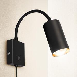 Brilagi - Lampada flessibile da muro SELE 1xGU10/30W/230V nero/oro