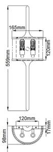 Kichler - LED Applique da bagno MONA 2xG9/3,5W/230V IP44 ottone