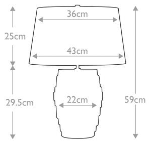 Elstead NEPTUNE-TL - Lampada da tavolo NEPTUNE 1xE27/60W/230V