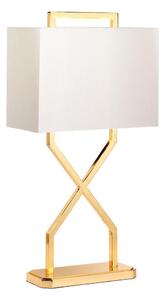Elstead CROSS-TL-IVORY - Lampada da tavolo CROSS 1xE27/60W/230V oro/bianco