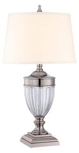 Quoizel QZ-DENNISON-PN - Lampada da tavolo DENNISON 1xE27/60W/230V cromo lucido