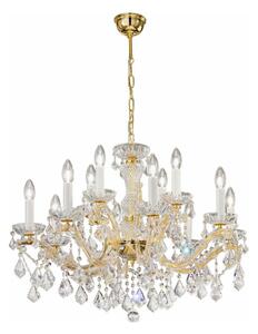 Kolarz 3149.88+4.3.KoT - Lampadario di cristallo MARIA LOUISE 12xE14/40W/230V 24K oro