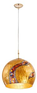 Kolarz 0392.31L.3.Ki.Au - Lampadario a sospensione con filo LUNA 1xE27/60W/230V 24K oro