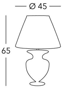 Kolarz 1415.71M.CH - Lampada da tavolo ANFORA 1xE27/100W/230V 24K oro