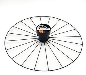 Applique MONTANA 1xE27/15W/230V diametro 45 cm nero